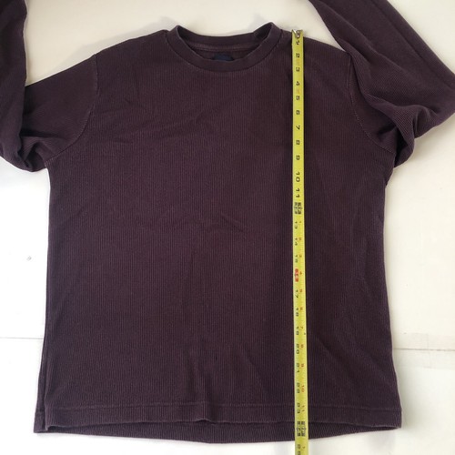 Gap Mens Waffle Knit Long Sleeve Purple Size Small - Picture 6 of 14