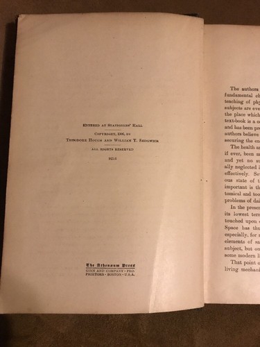 The Human Mechanism Theodore Hough William Sedgwick 1906 1st First Edition Book - Picture 5 of 6