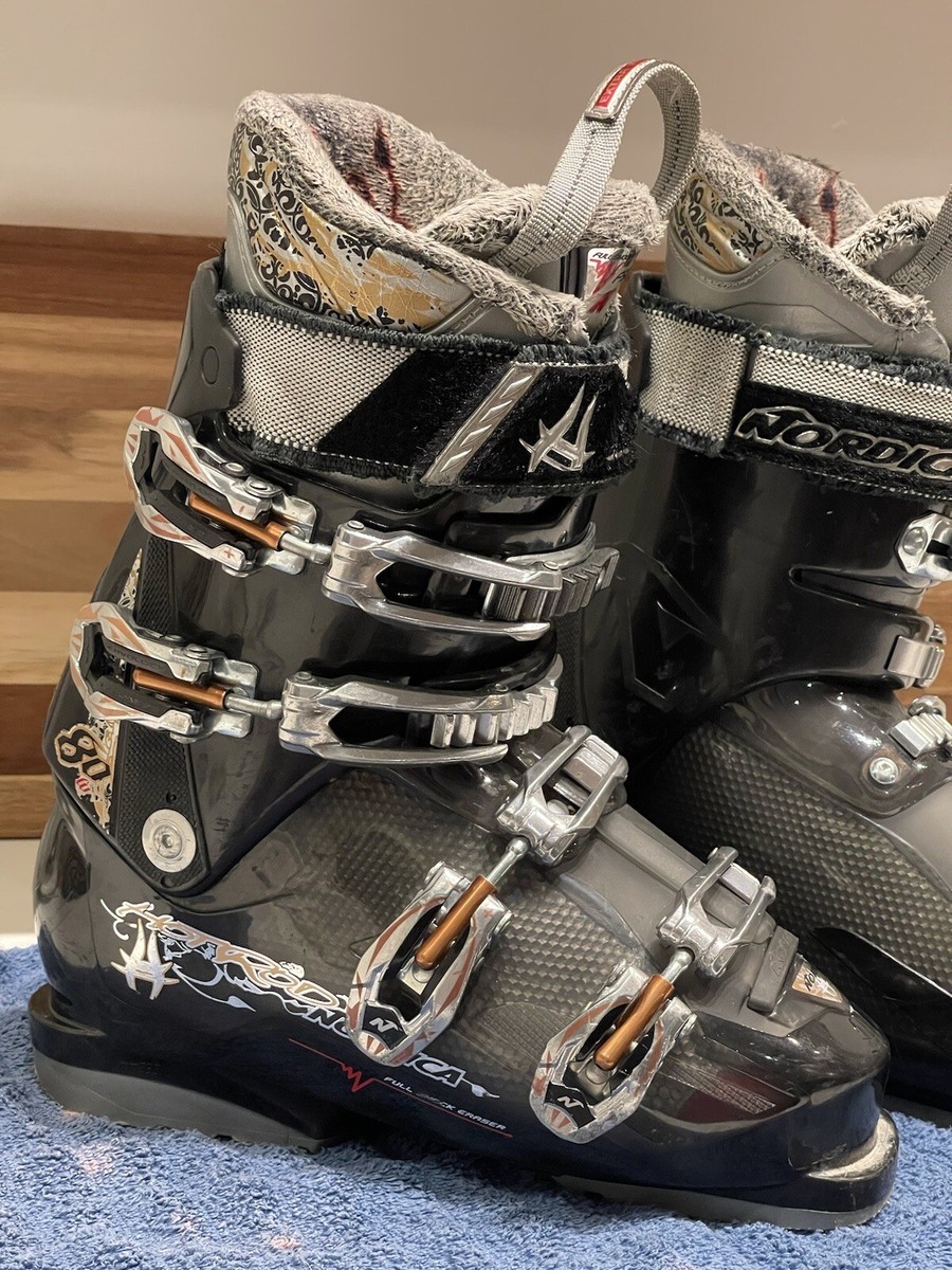 NORDICA HOT ROD 80W Women's SKI BOOTS, MONDO SZ 24-24.5 US 7