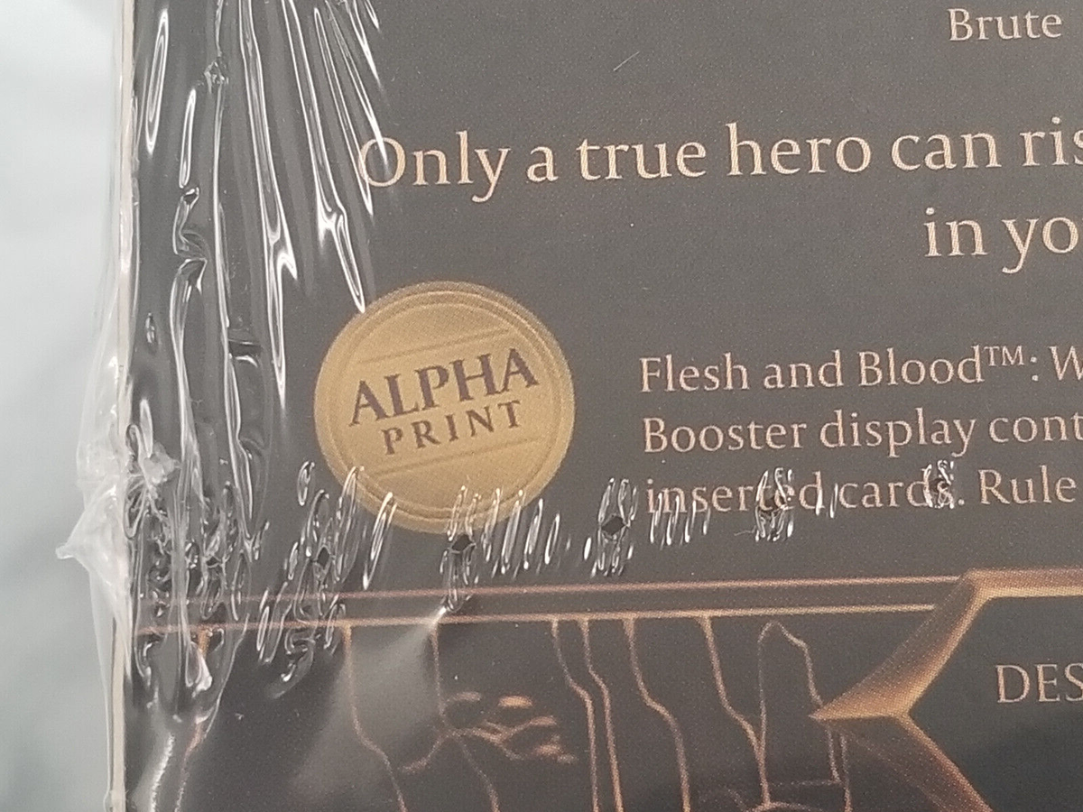 Flesh And Blood Welcome To Rathe Alpha Booster Box! Factory Sealed | eBay