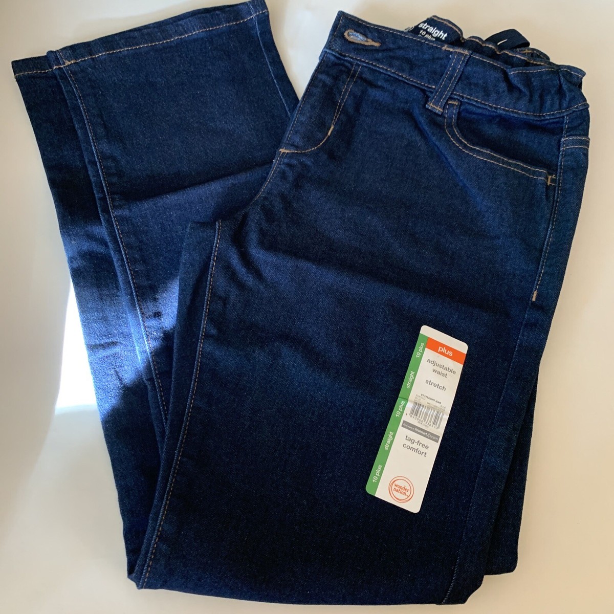 Plus Size Lee Rider Pants Walmart Girls Blue Jeans, Size 10 Plus