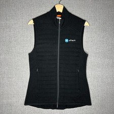 Icebreaker Vest Women's S Black Zoneknit Merino Wool Insulated Embroidered Nwt