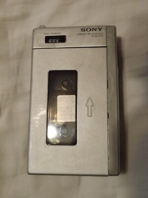 Vintage Sony TCM-600 Walkman Cassette-Corder + Black Suede Case