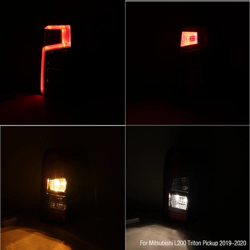 Right Rh LED Tail Lamp Light For Mitsubishi L200 Triton 2019-2022 2023 Red Clear - Picture 2 of 9