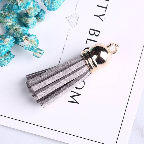20pcs 4cm Tassel Faux Suede Trim Mixed Craft Applique Jewelry Making DIY Pendant - Picture 27 of 27