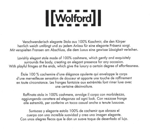 Wolford Cape Cod Plaid • 70x170cm • Madeira... 100% cachemira, estola generosa - Imagen 2 de 9