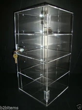 305Displays Acrylic Countertop Display 8" x 8" x 16" Locking Security Showcase