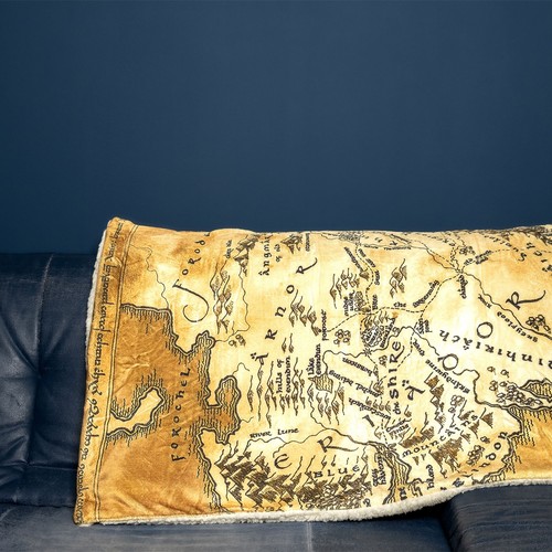 Kuscheldecke Herr der Ringe Decke Tagesdecke flauschig 150 x 200 cm XXL Braun - Bild 11 von 18