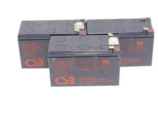 Lot of 3 -CSB UPS12460F2 Battery, 12V 460W Non spoilable USED.