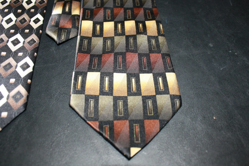 Corbata Seda George Harve Benard 100% Seda Lote de 3 Foto 4 de 4