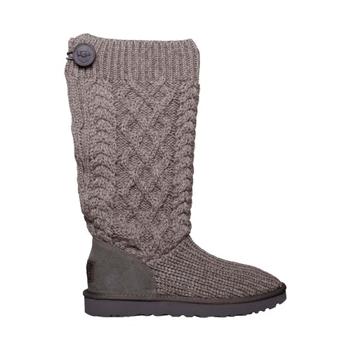 UGG Lattice Knit Cardy Tall SN 3066 Women's Boots Size 6 (Preowned