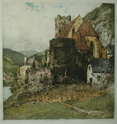 Luigi Kasimir (1881-1962) Saint Michael on the Danube.