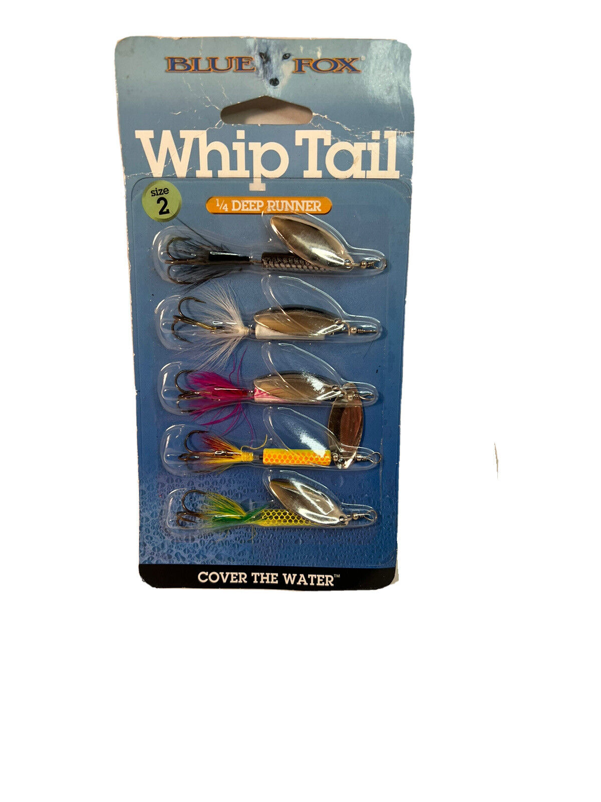Blue Fox BFWT2K5 Whip Tail Size 2 Spinnerbait Bait Fishing Lure Kit for  sale online
