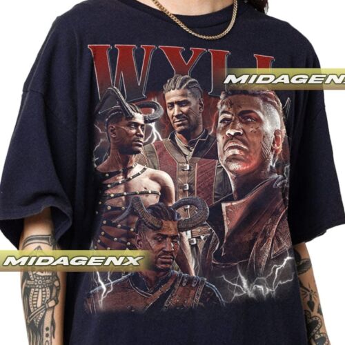 Limited Wyll Badlur's Gate 3 Vintage T-Shirt, Gift For Women and Man Unisex T-Sh - Picture 2 of 3
