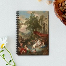 Jean-Baptiste Pater Female Bathers Art Spiral Notebook - Ruled Line Journal