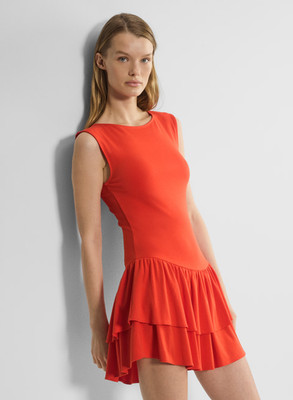NEW Women Aritzia Wilfred GoodLux Bloomsbury dress Orange