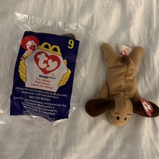 Ty Teenie Beanie Babies 1993 Bones the Hound Dog with Tags