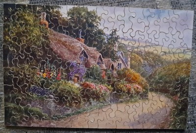 Chad Valley The Old Cottage, Lee, Devon Holzpuzzle (KOMPLETT)