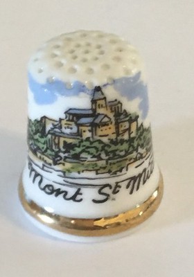 Le Mont St. Michel Thimble Vintage Souvenir Collectible