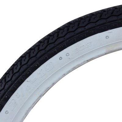 Set Weißwand Reifen komplett 2.25-19 (2 1/4 x 19 -23 x 2,25) Zündapp Bergsteiger