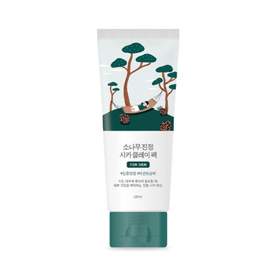 ROUND LAB For Men Pine Calming Cica Clay Pack 100ml (3.38oz)