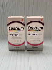 2× Centrum Silver Women 50+ MultiVitamin/Mineral Supplement, Exp: 05-2026.  