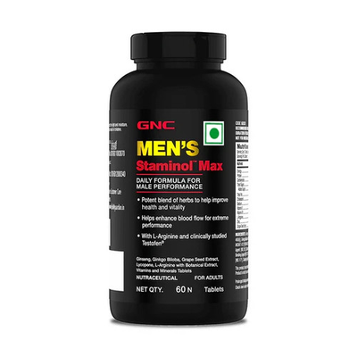 #ad GNC Men#x27;s Staminol Max for Long Lasting Performance amp; Stamina 60 Tablets FS $52.52