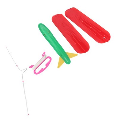 Airplane Kite Toy Safe Durable PE PVC Easy Assembly Light Portable 3D Plane Kite