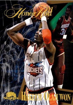 1995-96 SkyBox Premium #257 Hakeem Olajuwon