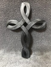 3d Printed Religious Celtic Knot Cross Black (hardware included)