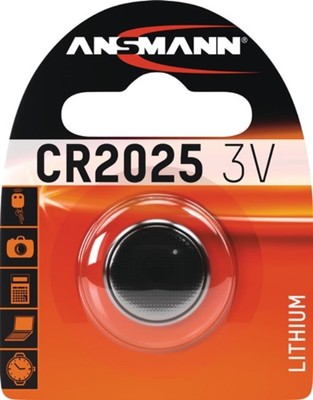 10er PACK(Pack) ANSMANN 5020142 Knopfzelle  3 V 165 mAh CR2025 20 x 2,5 mm