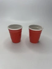 Big Mouth Toys Red Solo Cup Shot Glass Set Ceramic Novelty Party Decor