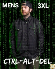 DIXXON Flannel CTRL-ALT-DEL Flannel Shirt -  Men's 3XL