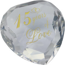 Anniversary Crystal Gifts for Husband Wife Boyfriend 1 Years to 30 Years Of Love