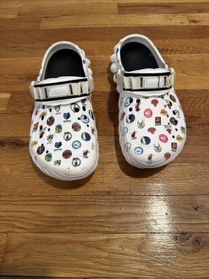 Crocs NBA All Star Over Logo Print Echo Basketball Clogs Size M11 /w 9 Pre Owned