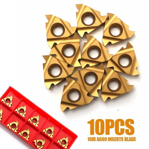 Tool 16IR AG60 Blade Turning 10 Pcs/Set CNC Carbide Cast Iron Inserts Lathe - Picture 15 of 21