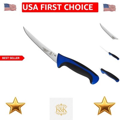 Blue 6-Inch Curved Boning Knife   Superior Comfort and Precision Cutting
