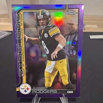 2025 Topps Chrome - Aaron Rodgers #255 Purple Refractor /75