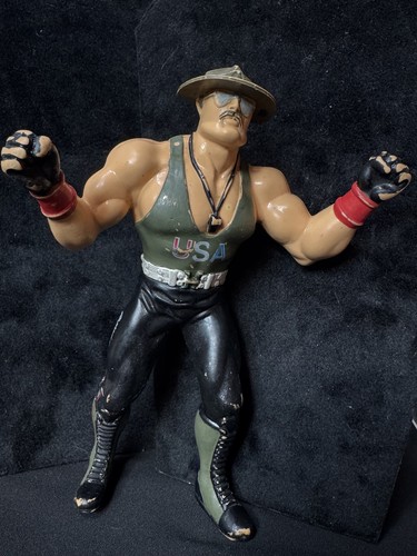 WWF LJN SGT SLAUGHTER - WWF HASBRO SGT SLAUGHTER -...