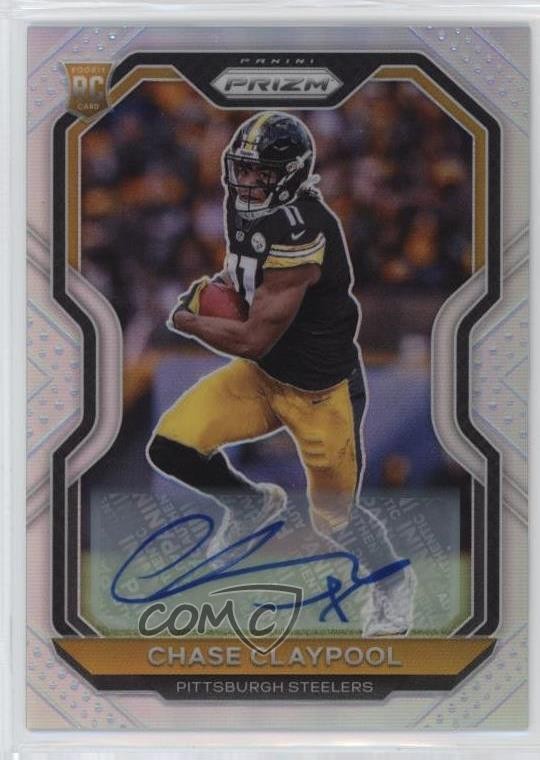 2020 Panini Prizm Silver Chase Claypool #392 Rookie Auto RC 3hd