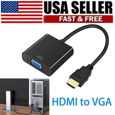 HDMI Male to VGA Female Adapter Converter Cable for Video HDTV PC 1080P