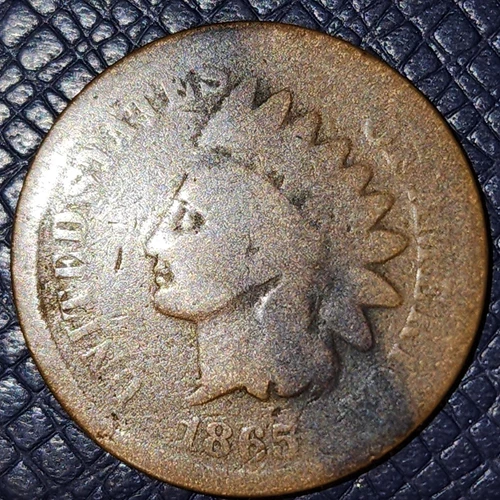 1865 Indian Head Penny/Cent (Fair+) : Comb. Shipping
