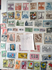 Columbia Pre 1971 Foreign Postage Stamps Used 50 pcs