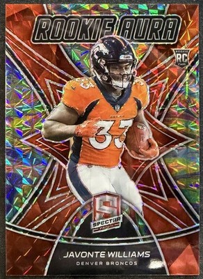 Javonte Williams Rookie Aura RC Spectra /10 RO-20 2021 Broncos
