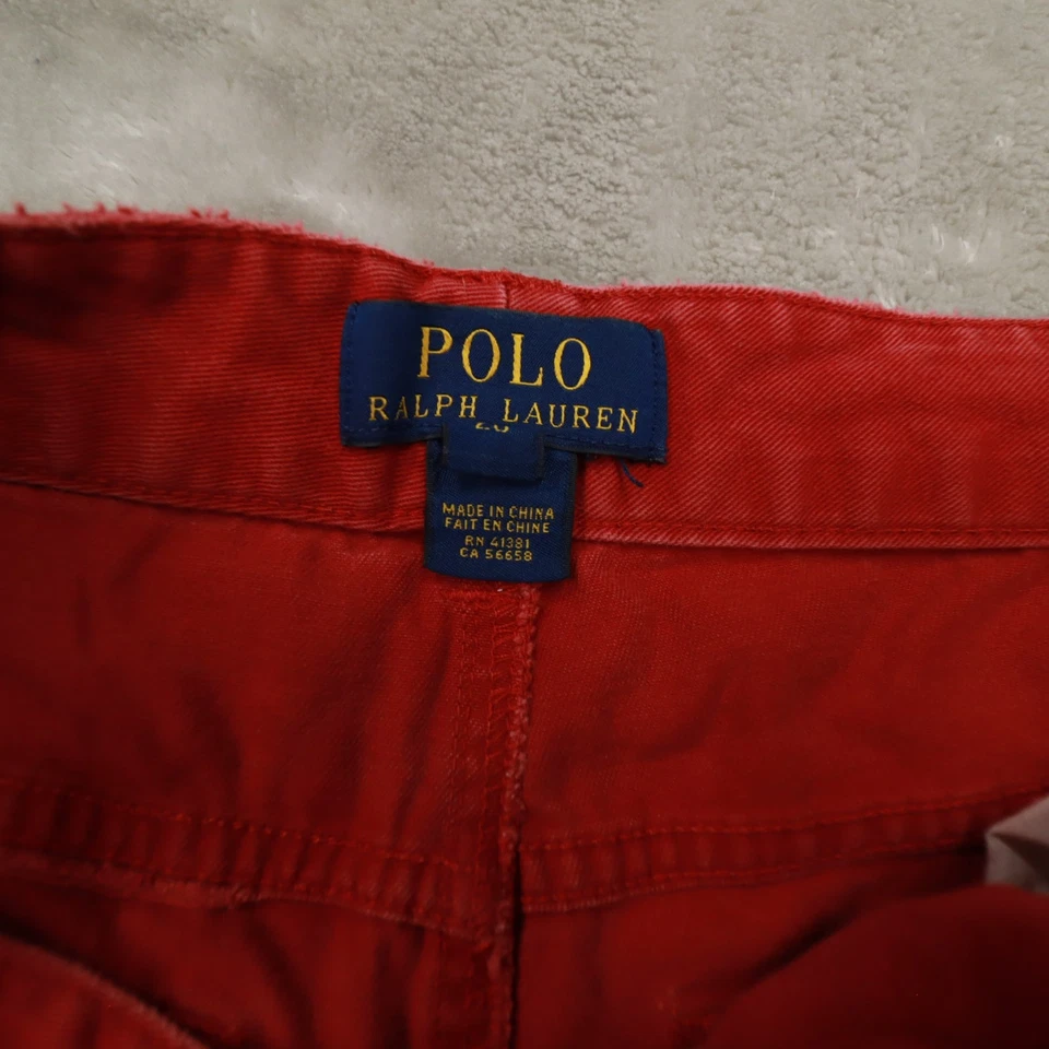 Polo Ralph Lauren Red 5 Pocket Pants Boy's size 20 Preppy Classic School - Image 4 of 4