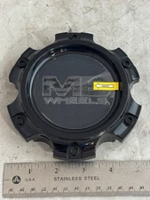 NEW MB Motoring Gloss Black Wheel Rim Hub Cover 6 Lug Cap 5372-61397 CAP5372