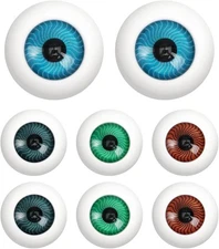 Cabilock 8PCS Halloween Fake Eyeballs Plastic Horror Party Props