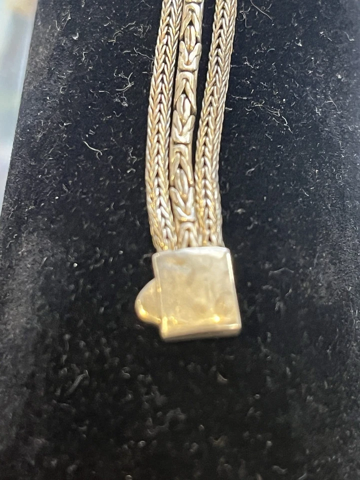 Brazalete Sarda de plata de ley 925 filigrana triple hilo 7” - ¡hermoso! Foto 3 de 4