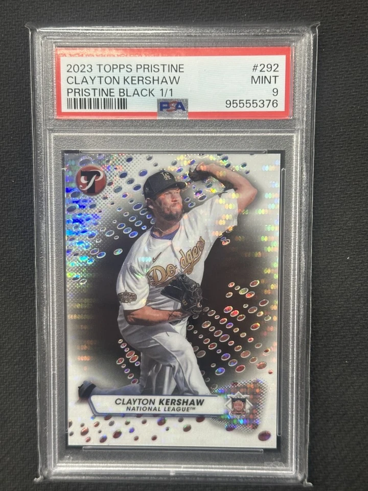 Clayton Kershaw 2023 Topps negro prístino PSA 9 #292 1/1