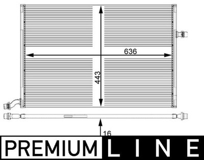 Mahle CIR 25 000P low temperature cooler, intercooler for Mercedes-Benz, Mercedes